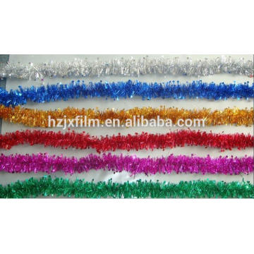 PET tinsel garland film